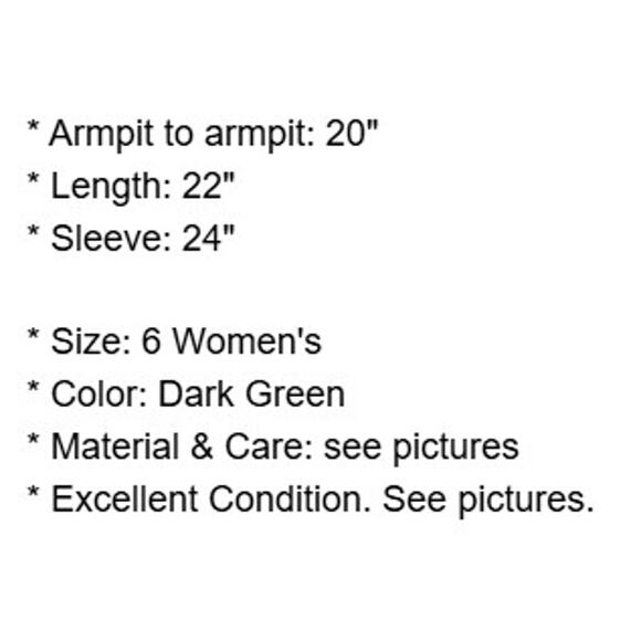 Laurel Escada Jacket Womens 6 Green Velour Lined Applique Shoulder Pads Vintage - Picture 4 of 16